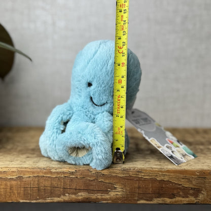Jellycat Tiny Bobby Octopus - Small Bright Blue Octopus Tiny Small Pocket Pal 5"