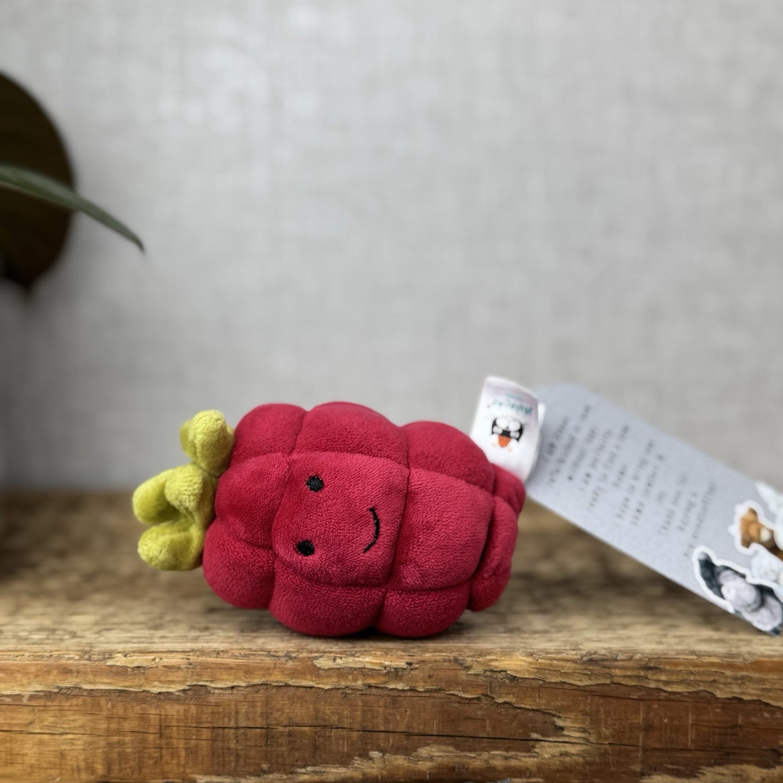 Jellycat Fabulous Fruit Rasberry Red Berry Fruit Soft Toy Food Play Beanie 4”