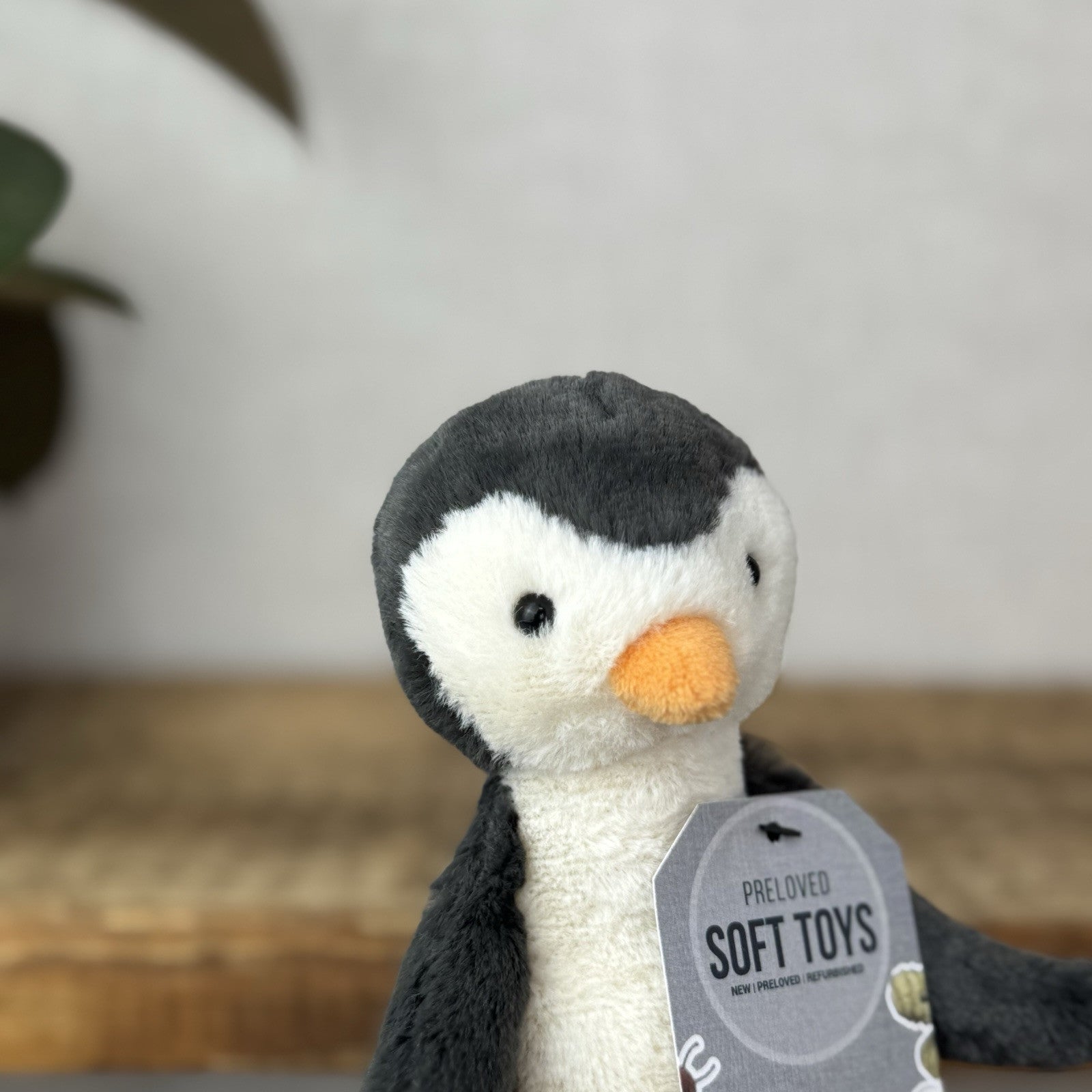 Jellycat Small Bashful Penguin - Small Retired Standing Penguin Grey - 8”