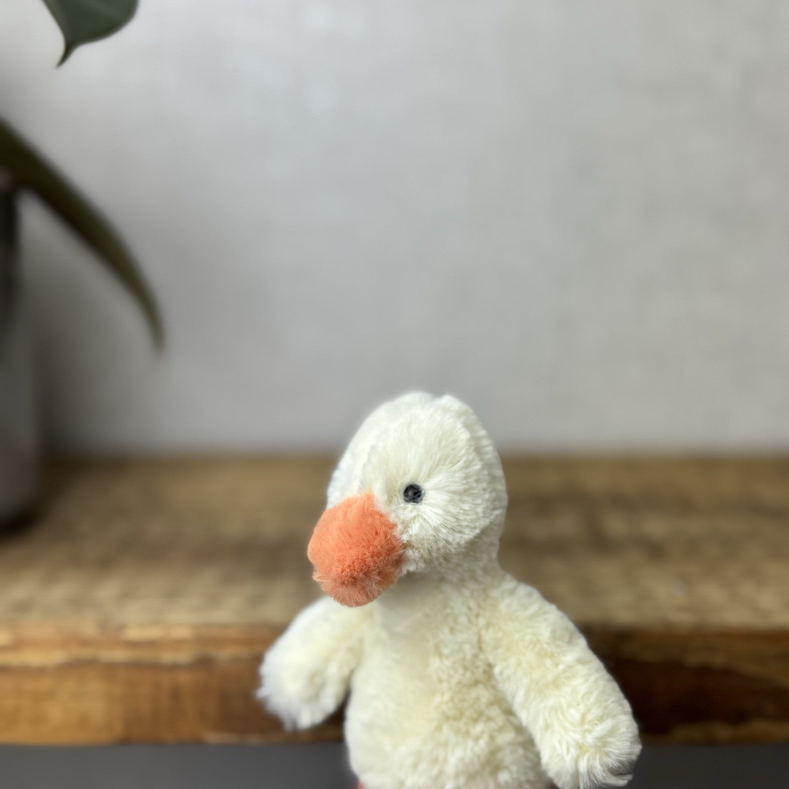 Jellycat Tiny Bashful Duckling - Tiny Yellow & Orange Duck Older Style Rare 5”
