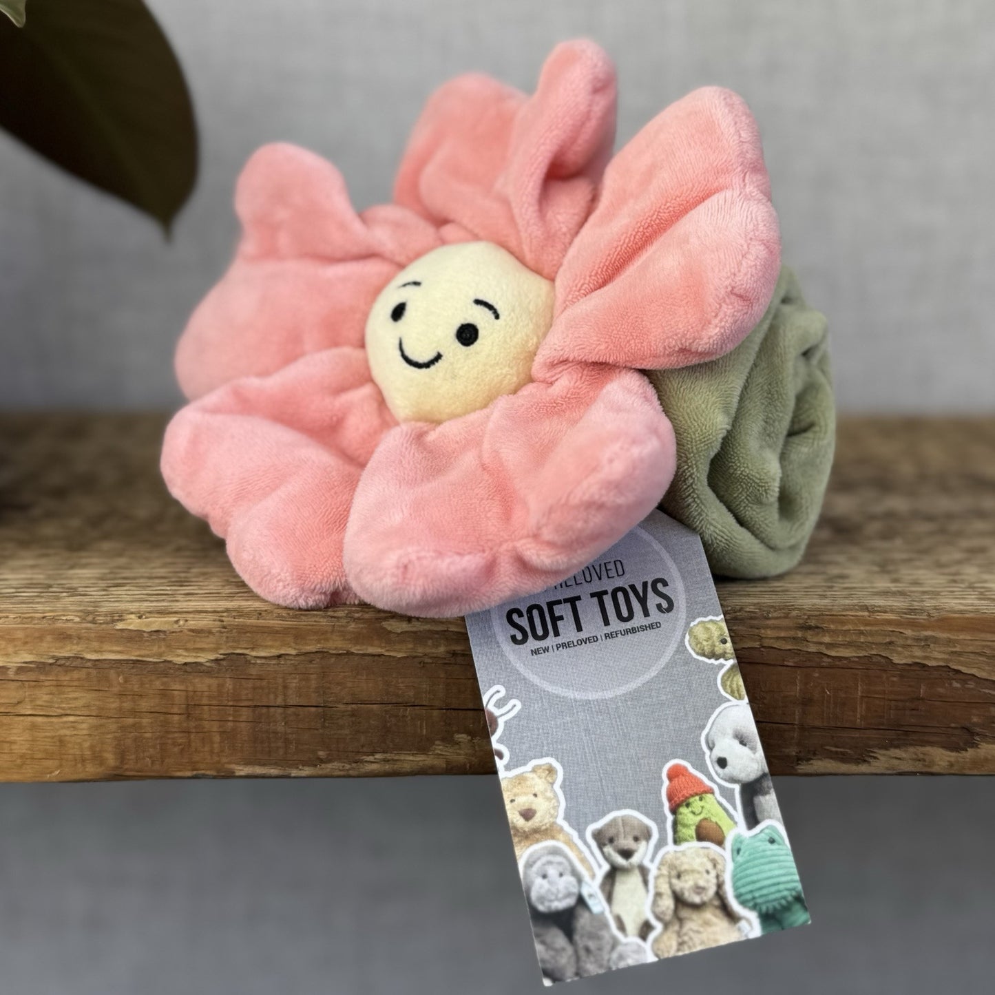 Jellycat Fleury Petunia Soother - Pink Flower Soft Comfort Blanket Baby Girl