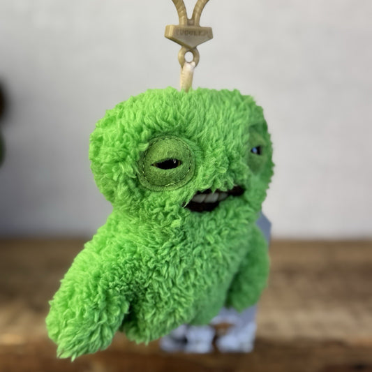 Fuggler Green Squidge Small Keyring  - Funny Ugly Monster Keyring Collectible