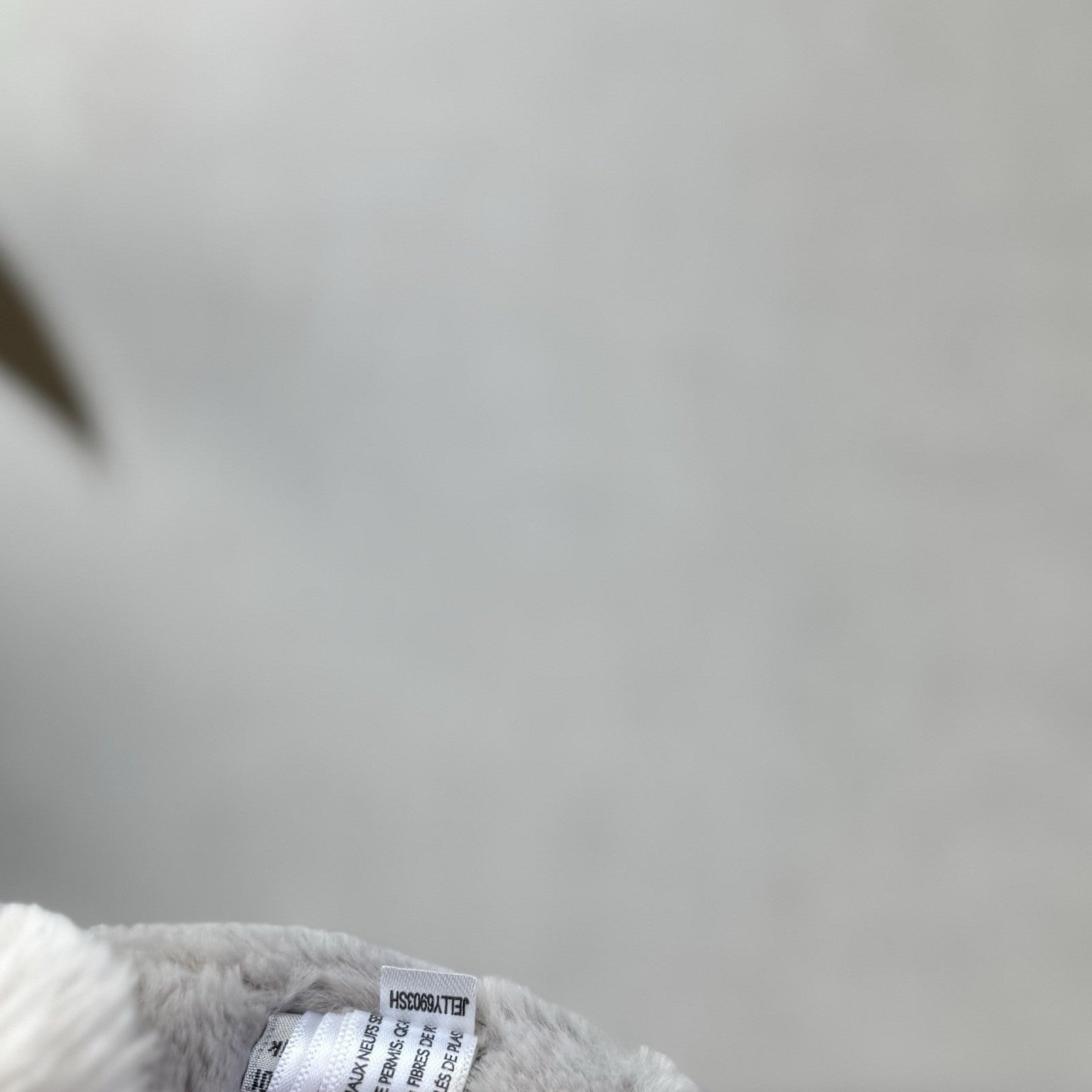 Jellycat Nibs Bunny - Retired Grey Beanie Rabbit - Big Feet Lop Eared 9"