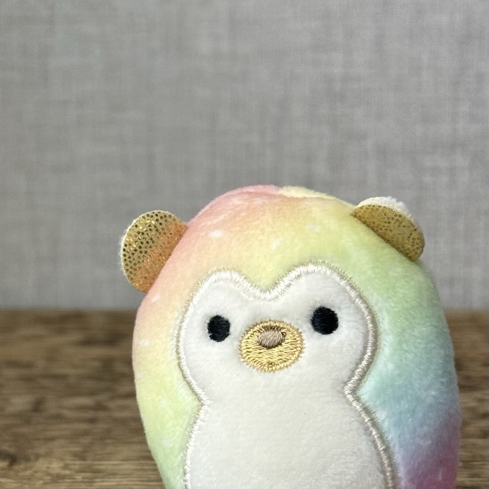 Squishmallow Squishville - Tiny Squishmallow Bowie Tie-dye Hedgehog Cute Rare 2”
