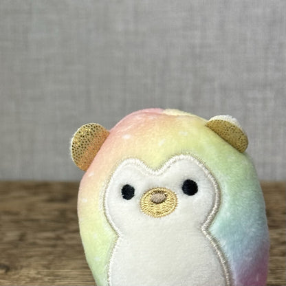 Squishmallow Squishville - Tiny Squishmallow Bowie Tie-dye Hedgehog Cute Rare 2”