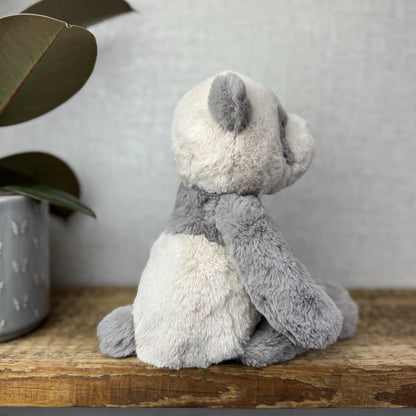 Jellycat Medium Buckley Panda - Snugglet Panda - Grey & White Beanie Panda 14”