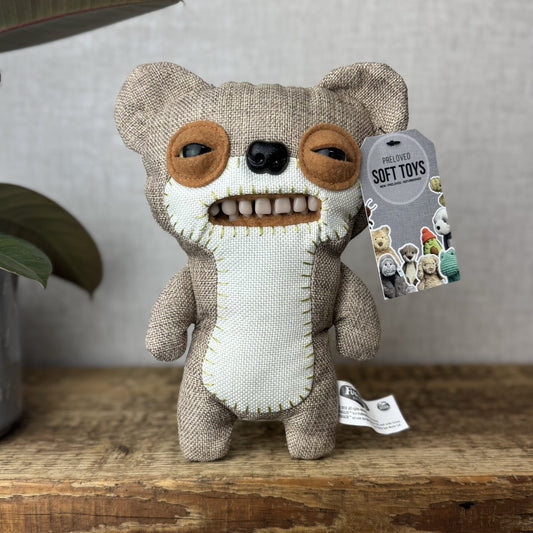 Fuggler Teddy Bear Nightmare Funny Ugly Monster Soft Toy Plush Brown Bear Chase