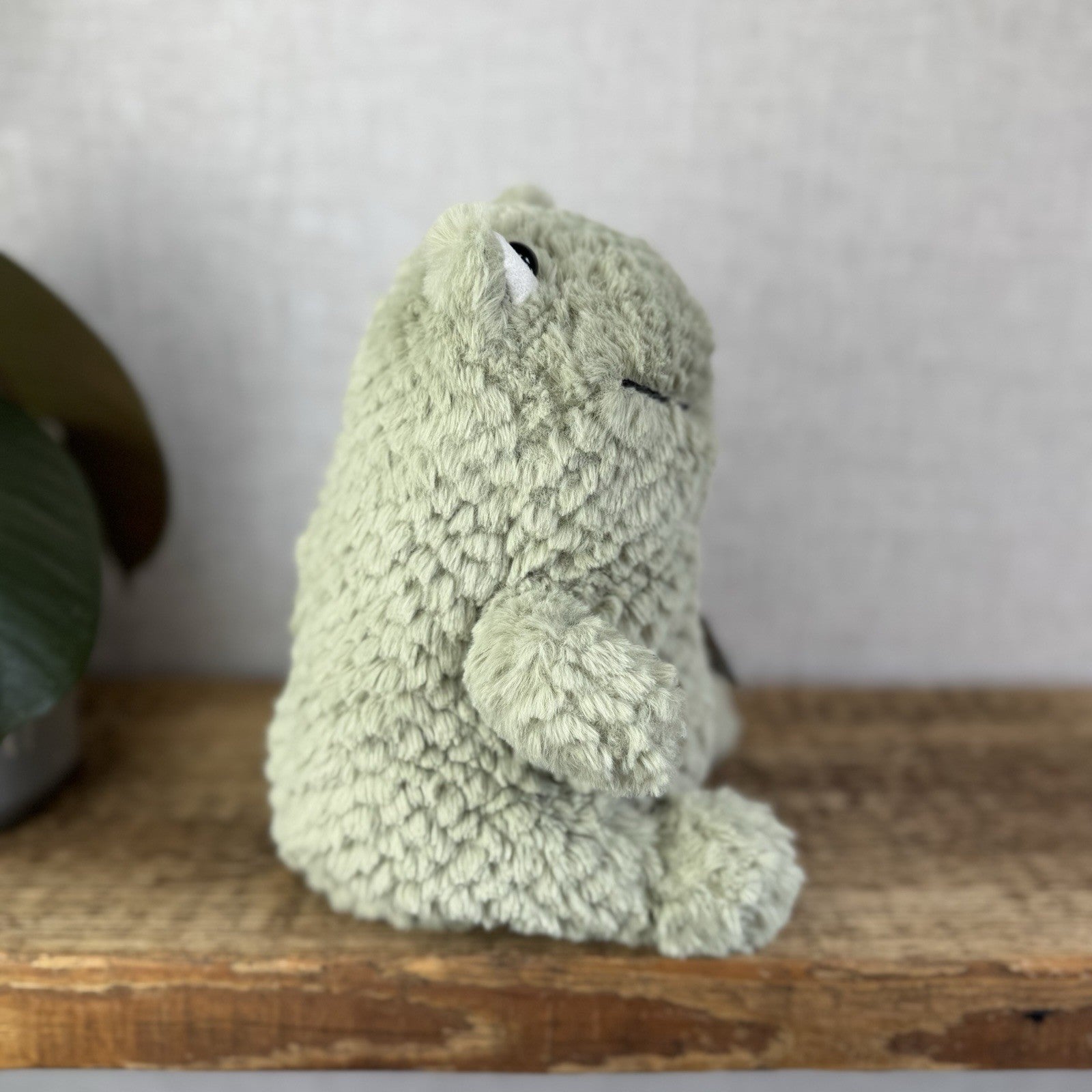 Jellycat Flumpie Frog - Jellycat Green Textured Chubby Frog Plush Beanie 8"