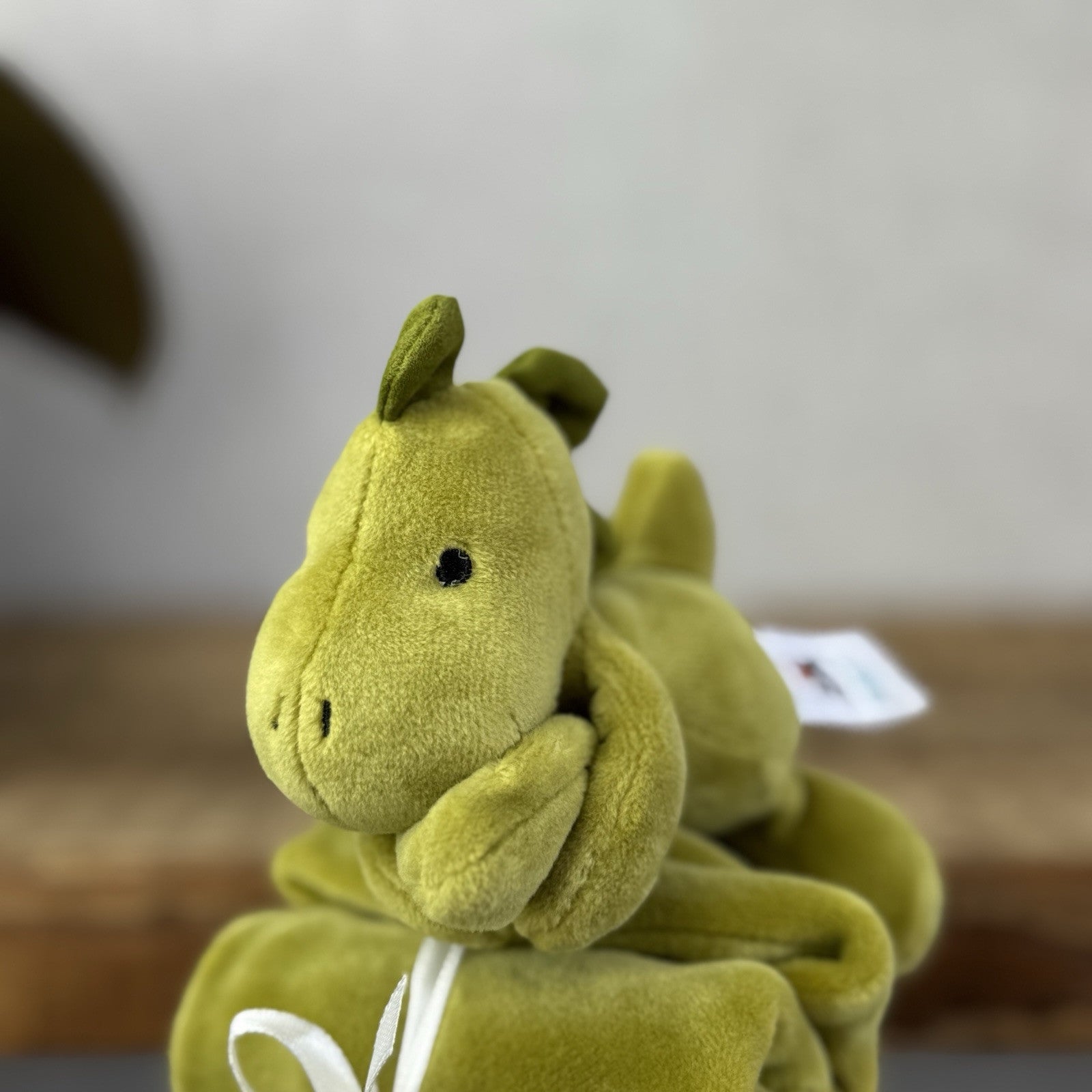 Jellycat My First Dino Soother - Green Velour Dinosaur Soother Small Soft Baby