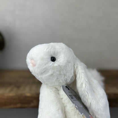 Jellycat SMALL White Smudge Bunny Rabbit - White Company White Bunny Smudge 10”