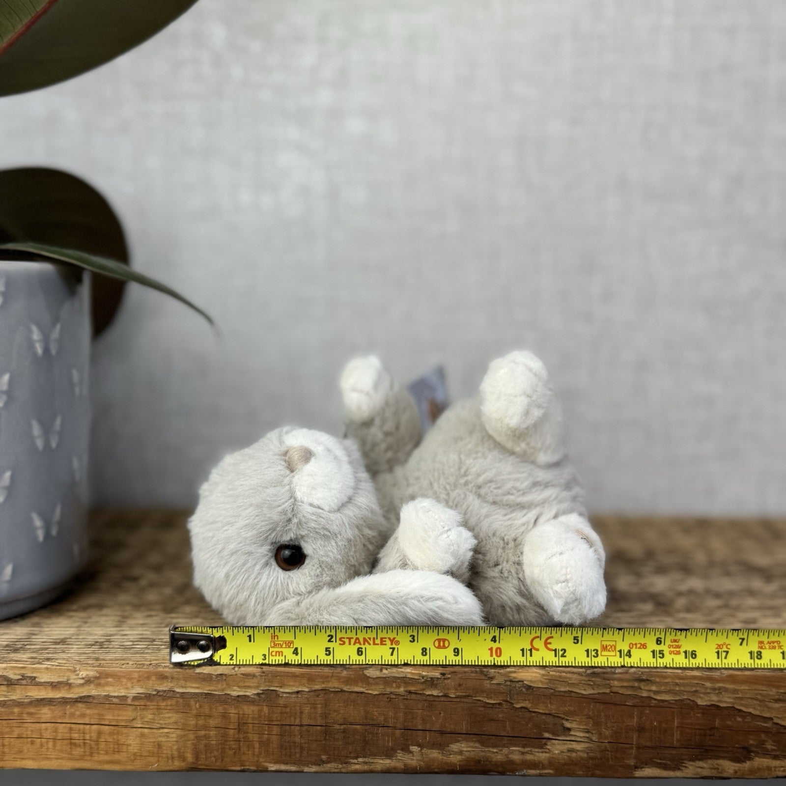 Barbara Bukowski Bears - Kanini Bunny Rabbit - Small Beanie Bunny Rabbit Grey 5"