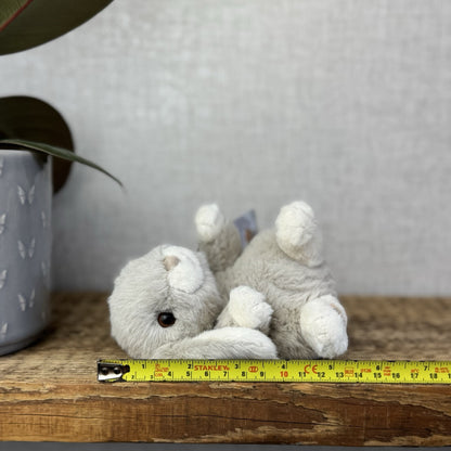 Barbara Bukowski Bears - Kanini Bunny Rabbit - Small Beanie Bunny Rabbit Grey 5"