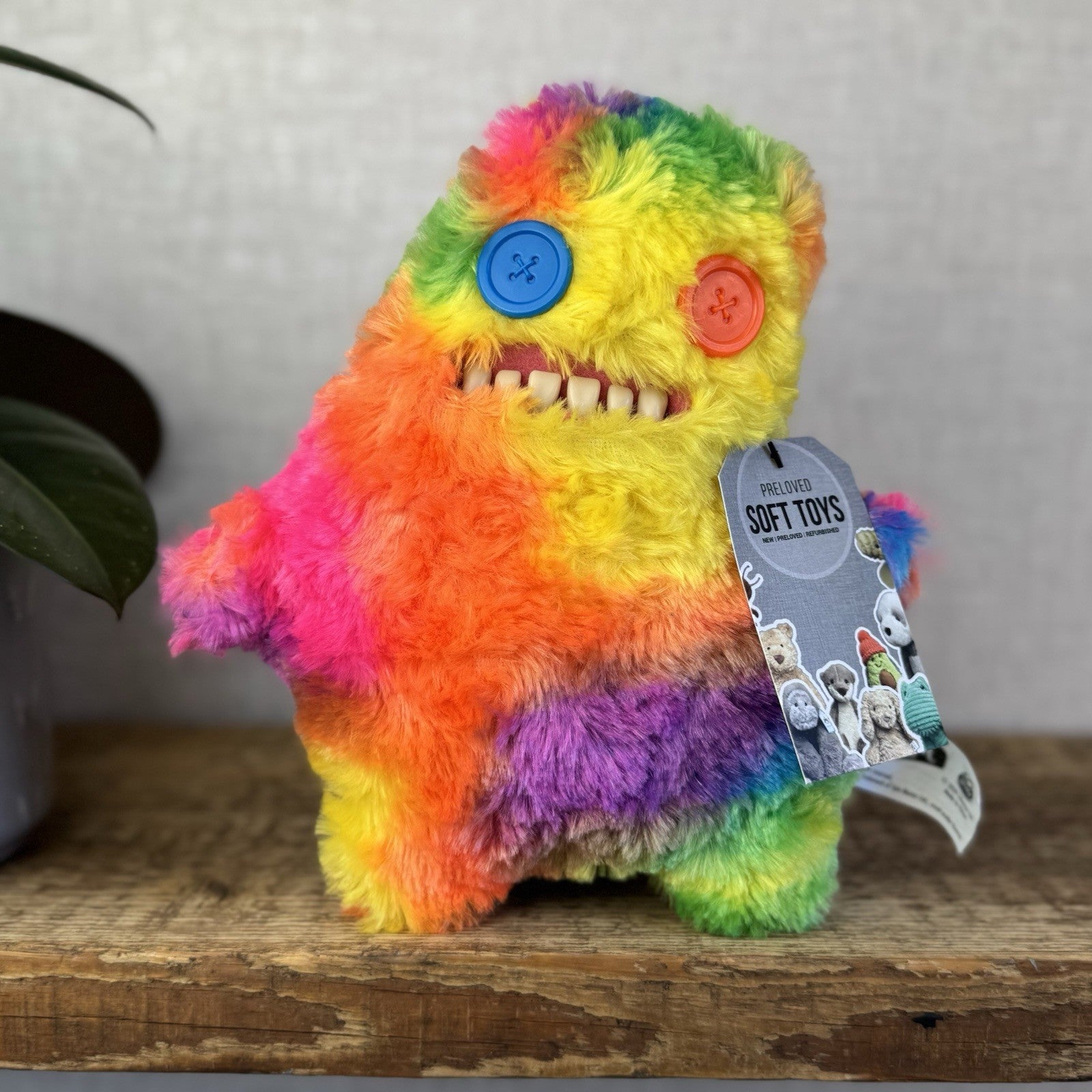 Fuggler Funny Ugly Monster Sir Splodge Alot - Chaos Crew Fluffy Rainbow Fuggler 