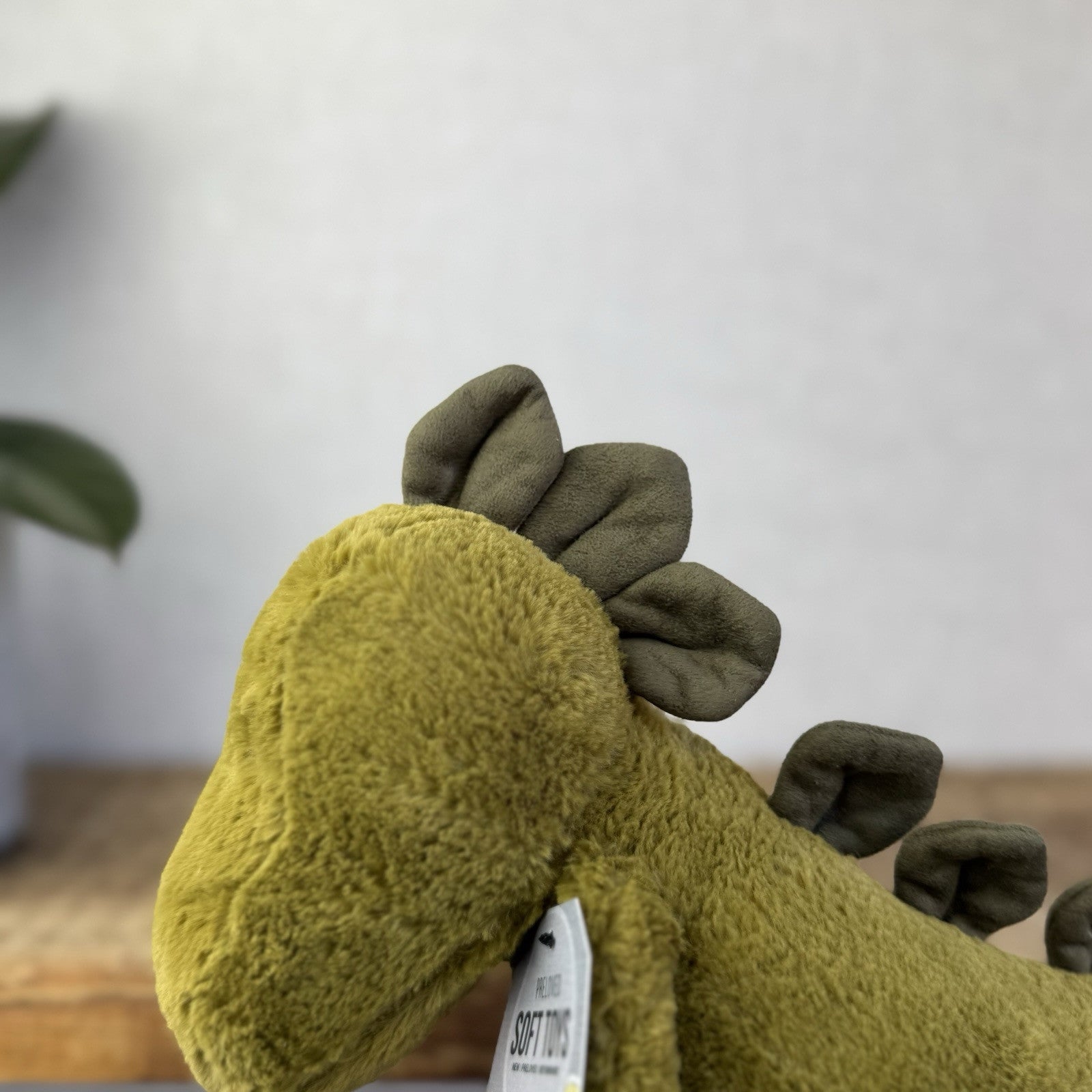 Jellycat Bashful Medium Dinosaur - Medium Beanie Plush Olive Green Dino 12”