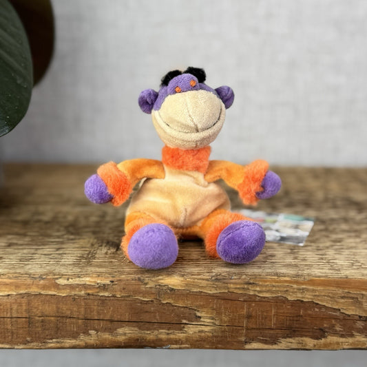 Jellycat Tiny/Baby Riff Ruff Monkey - Tiny Vintage Jellycat Monkey Orange 5”