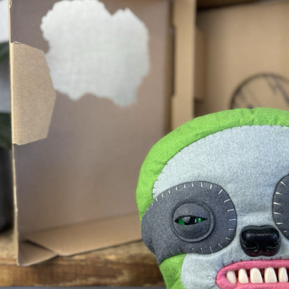 Fuggler Sickening Sloth - Large Green Sloth Funny Ugly Monster With Box Large 