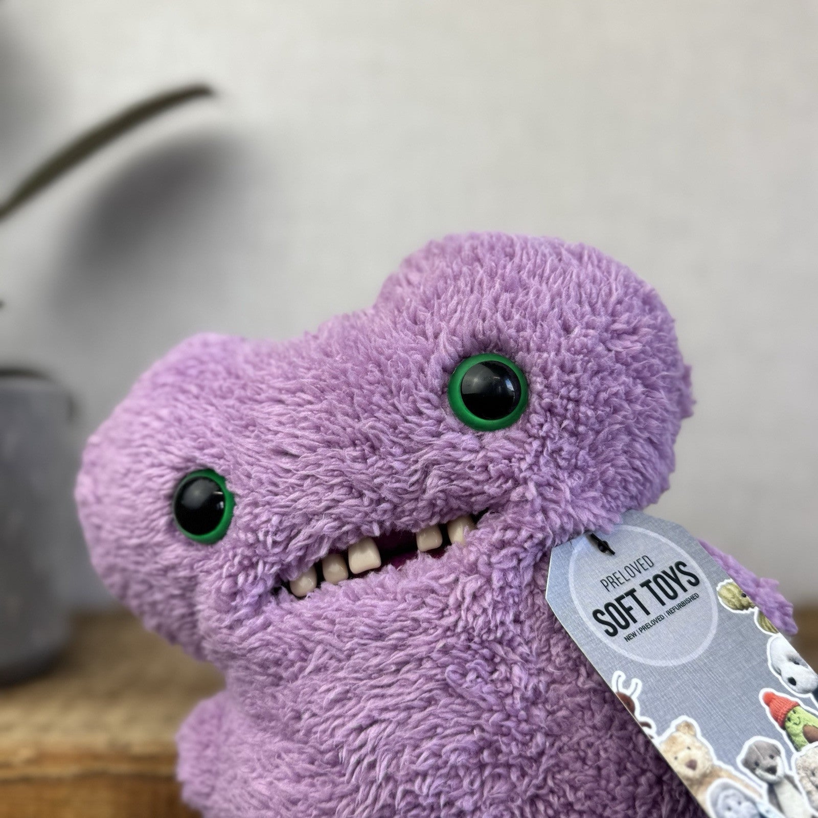 Fuggler Funny Ugly Monster Snuggler - Lilac Gaptooth McGoo Purple Cute Monster