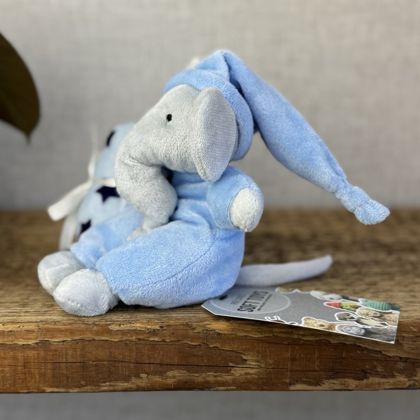 Jellycat Starry Nights Elephant Soother - Little Jellycat Stars/Blue Comforter