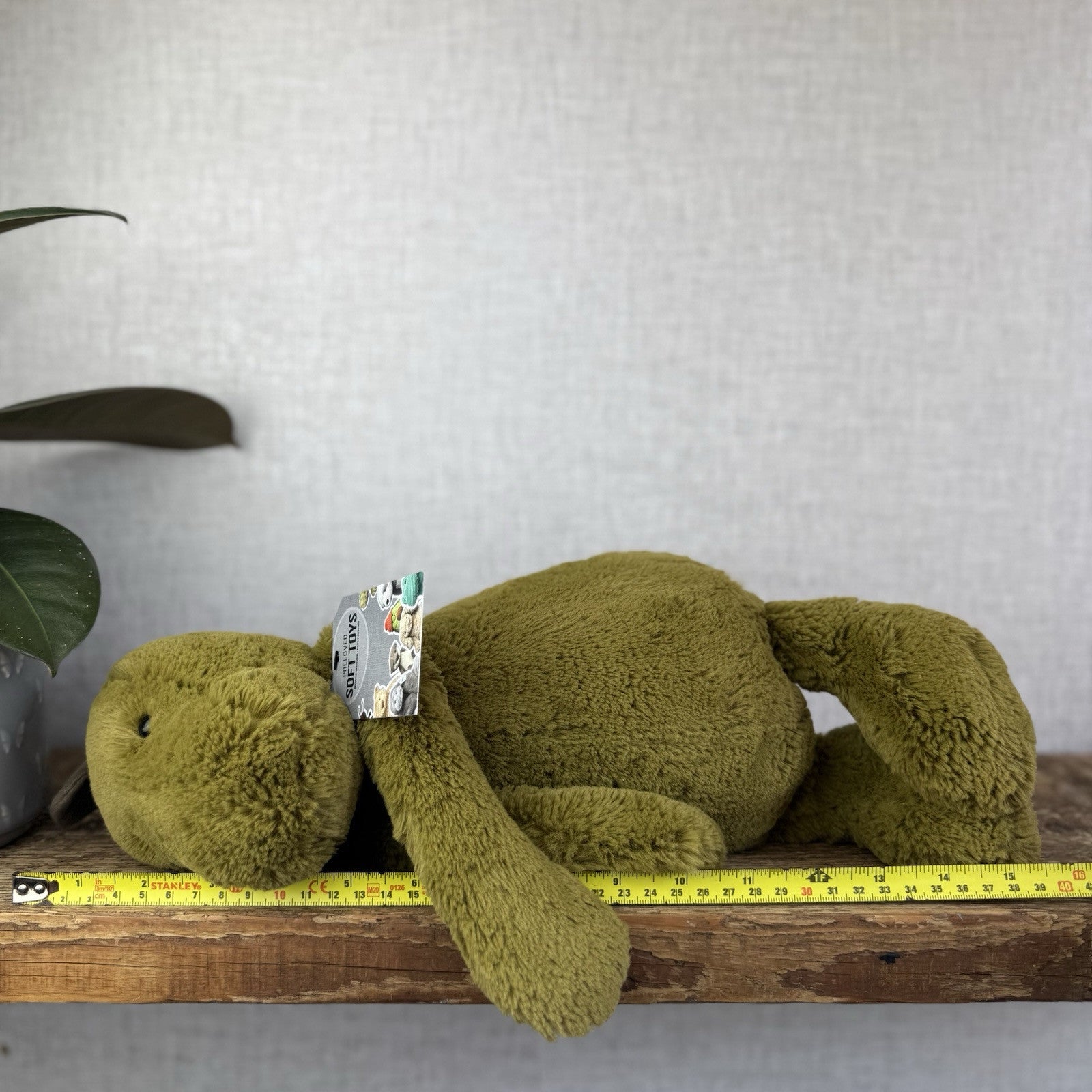 Jellycat Large Bashful Dinosaur - Large Dark Green Dinosaur Retired 16"