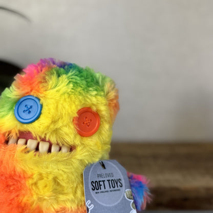 Fuggler Funny Ugly Monster Sir Splodge Alot - Chaos Crew Fluffy Rainbow Fuggler 