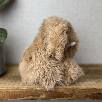 The Little White Company - Monty Mammoth - Fluffy Mammoth Soft Toy Beanie 7"