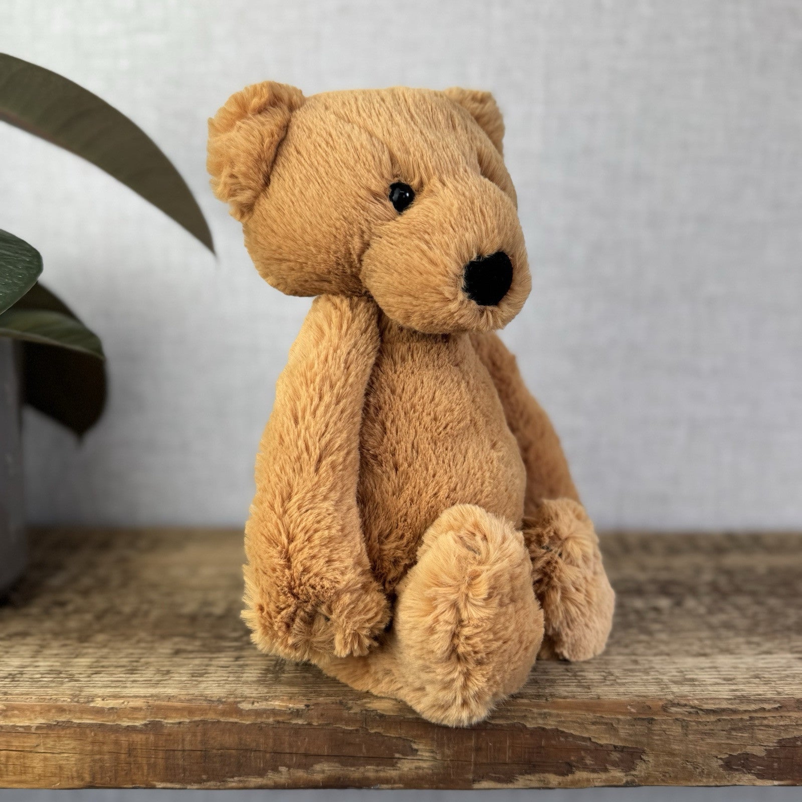 Jellycat Bashful Bear - Medium Brown Bashful Bear - Retired Bear With Tags 12”