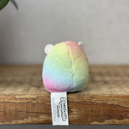 Squishmallow Squishville - Tiny Squishmallow Bowie Tie-dye Hedgehog Cute Rare 2”