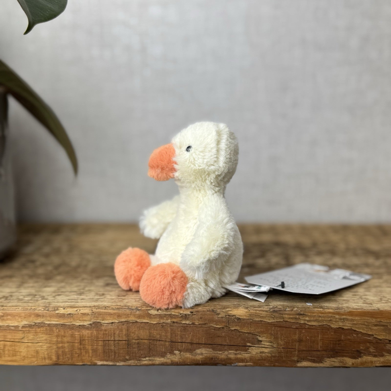 Jellycat Tiny Bashful Duckling - Tiny Yellow & Orange Duck Older Style Rare 5”