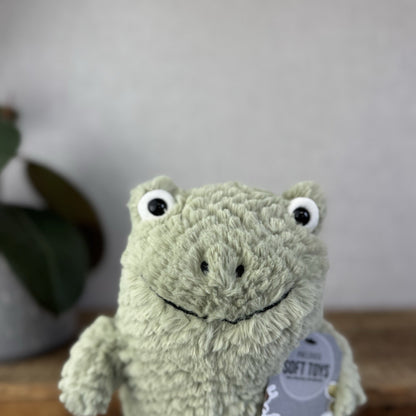 Jellycat Flumpie Frog - Jellycat Green Textured Chubby Frog Plush Beanie 8"
