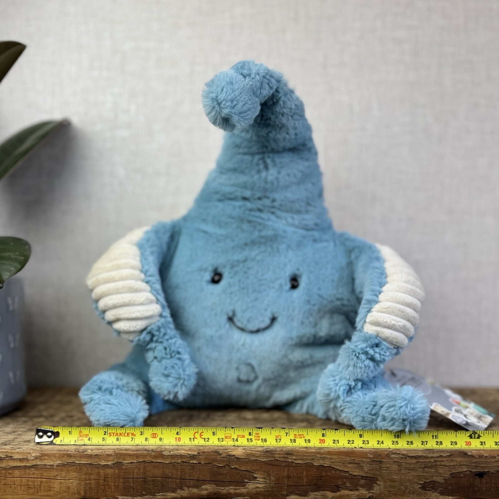 Jellycat Skye Starfish Plush Toy - Large Blye Beanie Starfish Sea Theme Plush 12