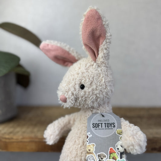 Jellycat Lupin Bunny Rabbit - Rabbit Pink Ears Standing Textured Rabbit 12"