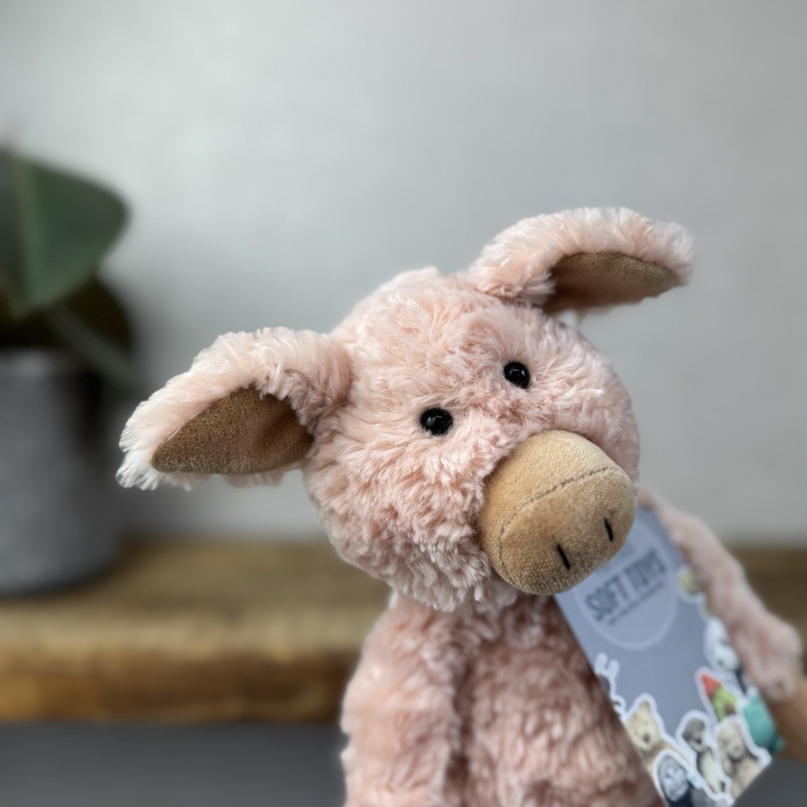 Jellycat Small Pickles Piglet - Vintage Jellycat Pig New Without Tags 12"