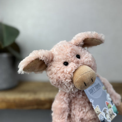 Jellycat Small Pickles Piglet - Vintage Jellycat Pig New Without Tags 12"