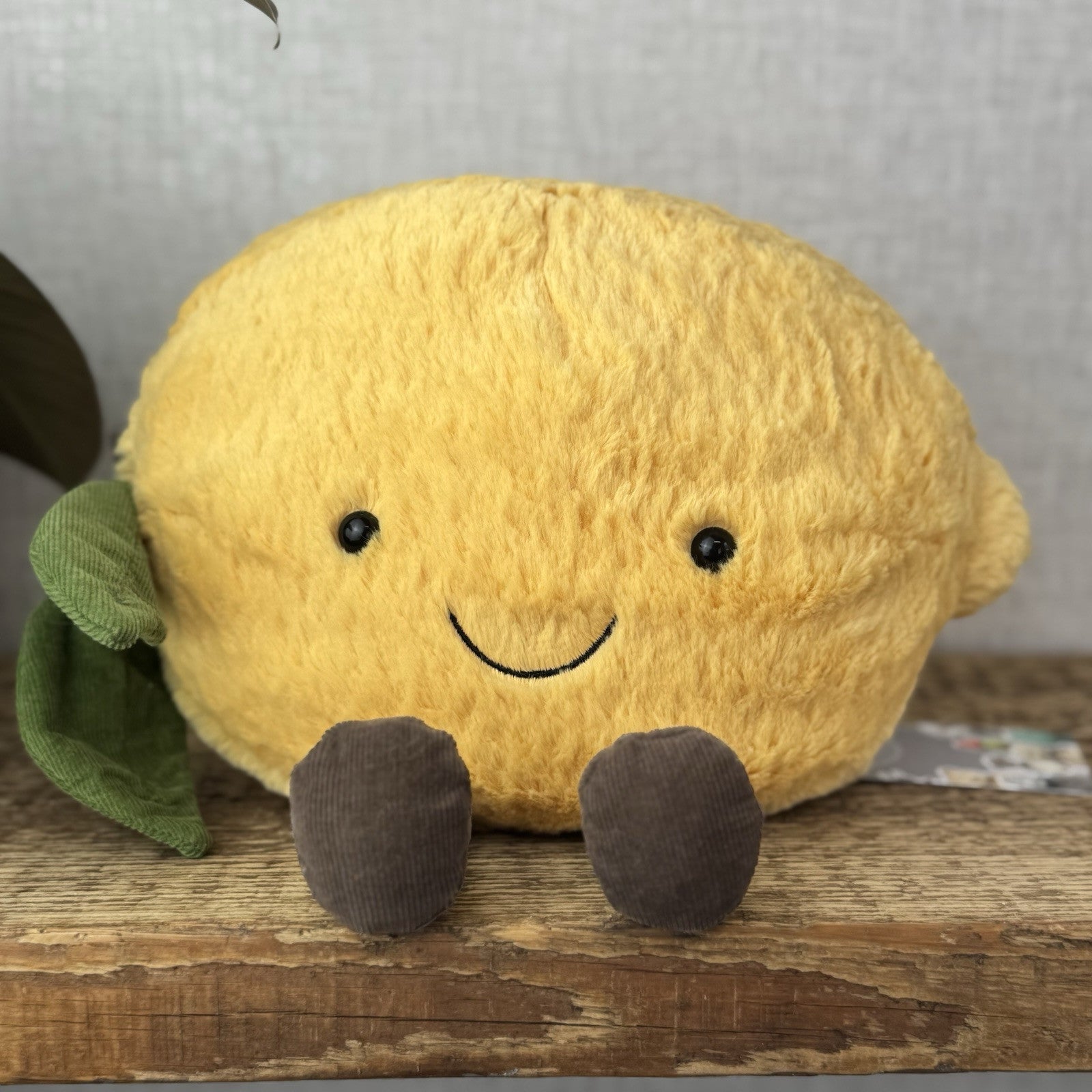 Jellycat Large Amuseable Lemon - Big Lemon With Legs - Food Play Soft Toy 8”