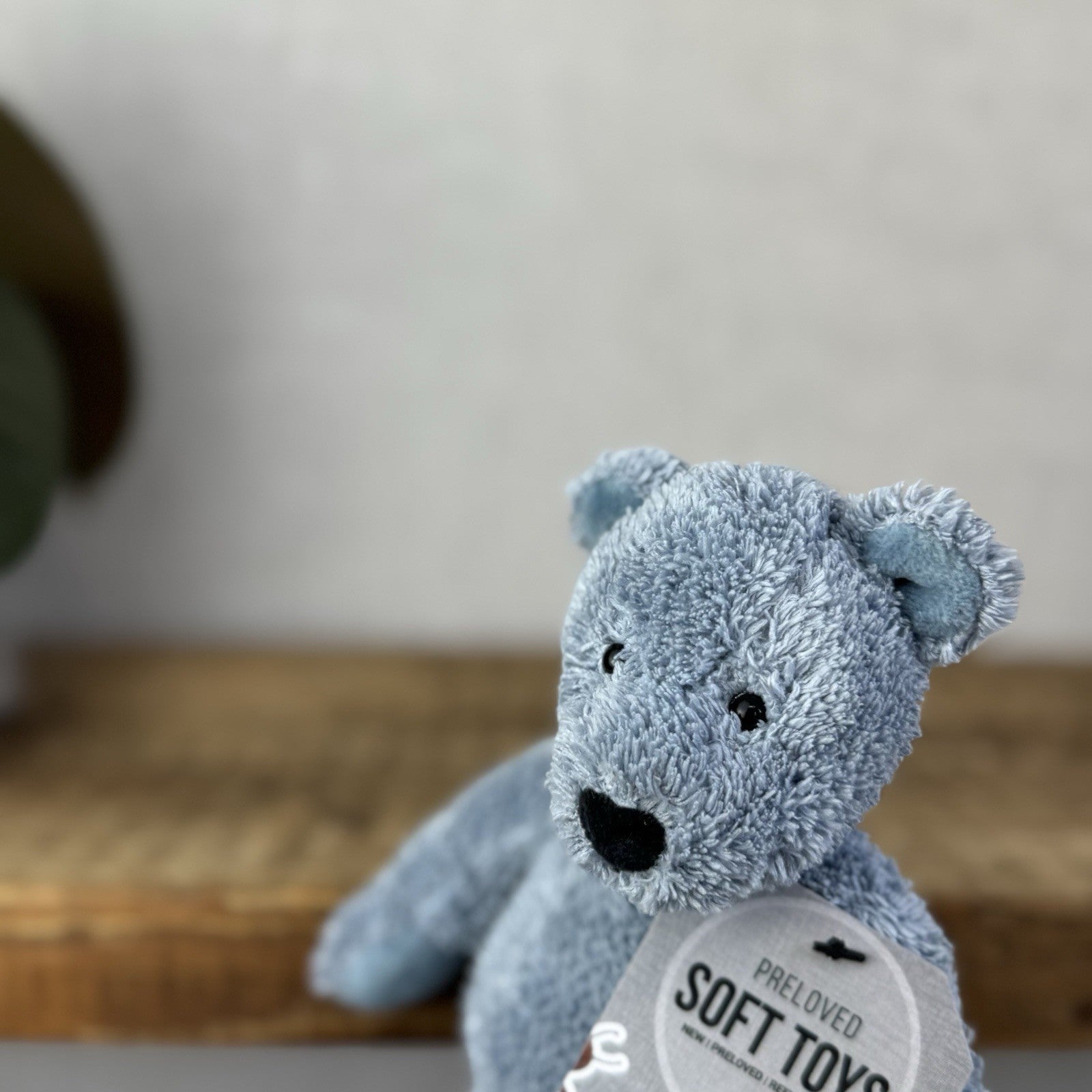 Jellycat Lil Slackajack Blue Bear Baby Slackajack Textured Blue Slackajack 8”