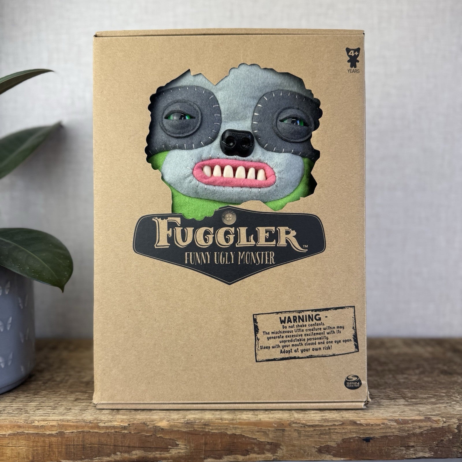 Fuggler Sickening Sloth - Large Green Sloth Funny Ugly Monster With Box Large 