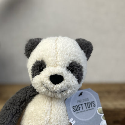 Jellycat Woogie Panda - Jellycat Panda Retired Texture Panda - Small Beanie 9”