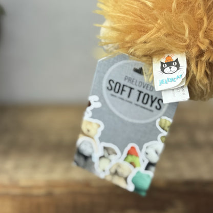 Jellycat Tiny Truffles Highland Cow - Tiny Orange Fluffy Cow Mini Beanie Toy 4”