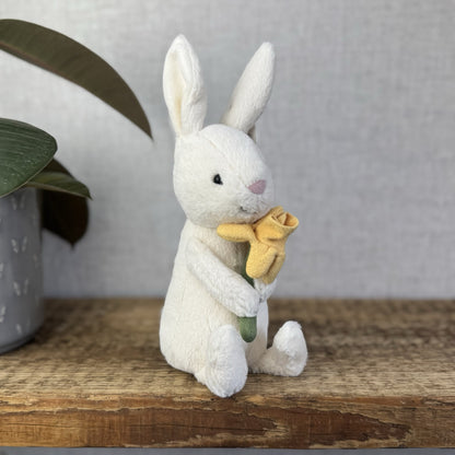 Jellycat Bobbi Bunny Rabbit With Daffodil Flower New With Tags Spring Small 8”