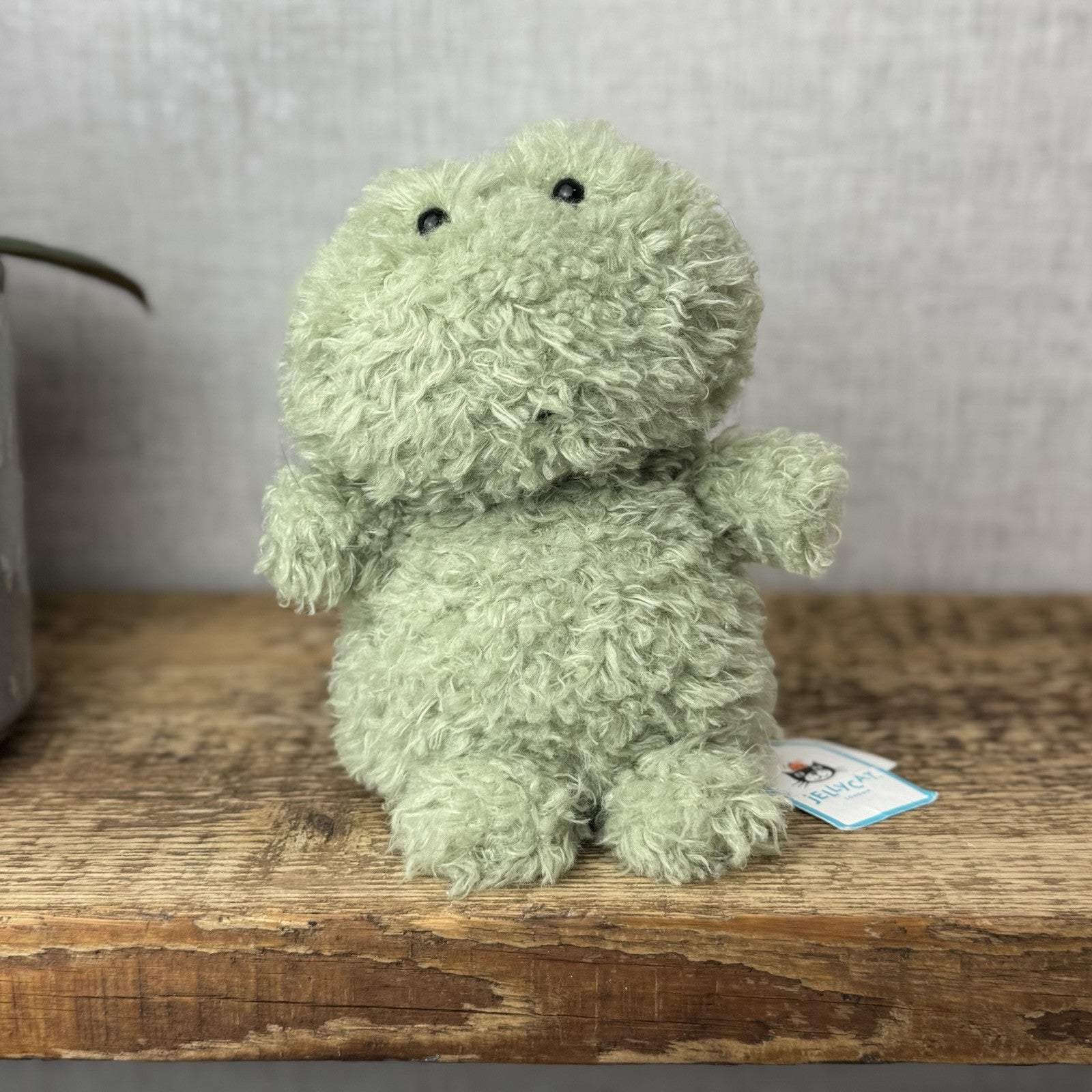 Jellycat Little Frog - Fluffy Little Frog - Light Green Frog New With Tags 8"