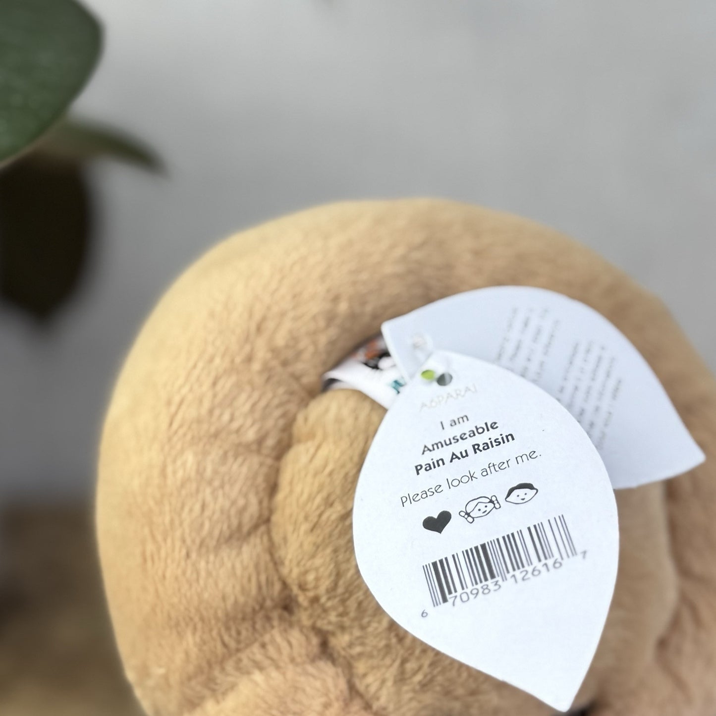 Jellycat Amuseable Pan Au Raisin - New With Tags Food Play Pastry Soft Toy 5”
