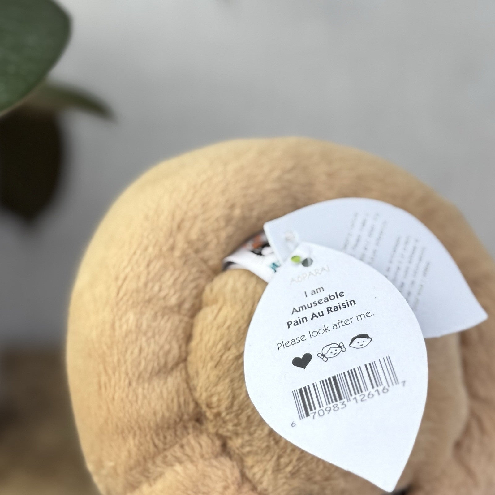 Jellycat Amuseable Pan Au Raisin - New With Tags Food Play Pastry Soft Toy 5”