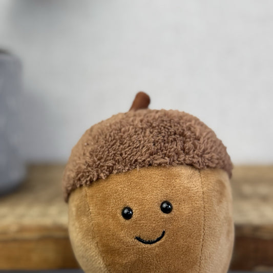 Jellycat Amuseable Acorn - Jellycat Autumn Soft Toy - Acorn Plush Small Jellycat