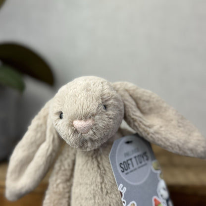 Jellycat Small Beige Bashful Bunny - New Without Tags Little Rabbit 8”