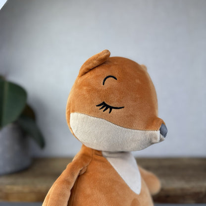 Jellycat Large Sleepee Fox - Large Velour Orange Fox Super Soft Retired Rare 16”