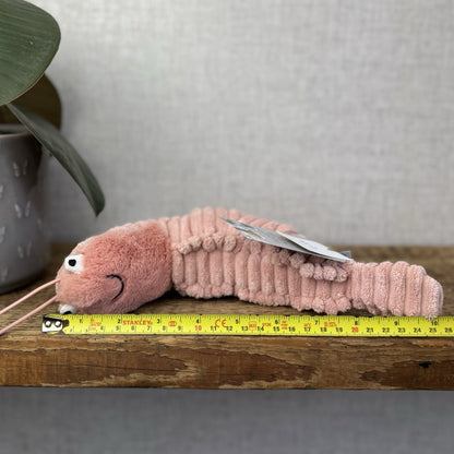 Jellycat Sheldon Shrimp Soft Toy -  Pink Prawn Sea Creature Beanie Plush 8” (#2)