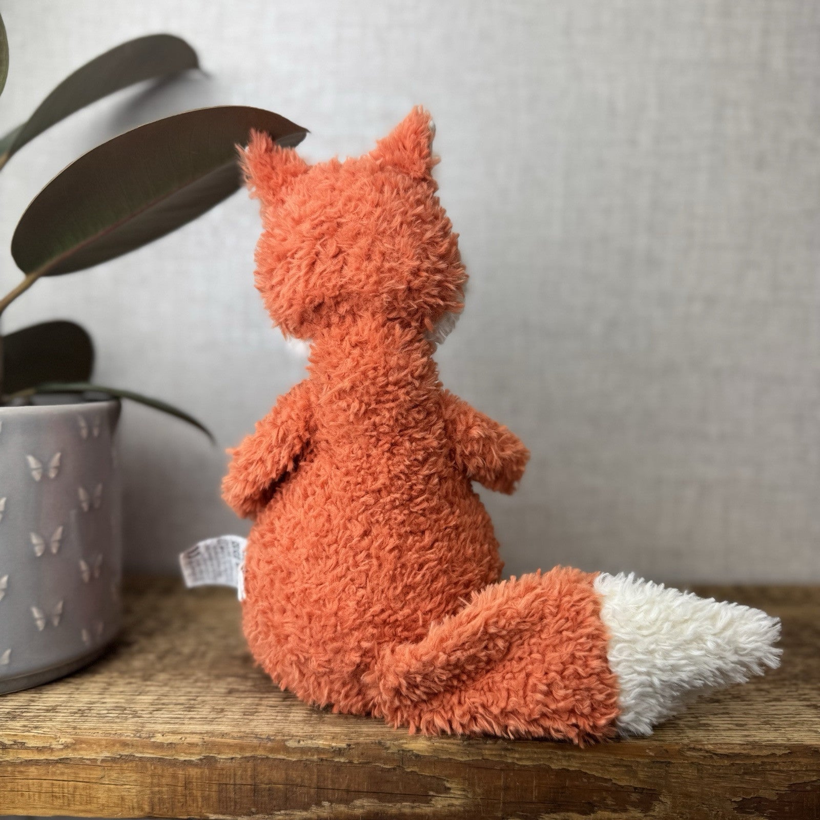 Jellycat Lupin Fox - Curly Texture Orange Fox Soft Toy Medium Retired 12”