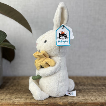 Jellycat Bobbi Bunny Rabbit With Daffodil Flower New With Tags Spring Small 8”