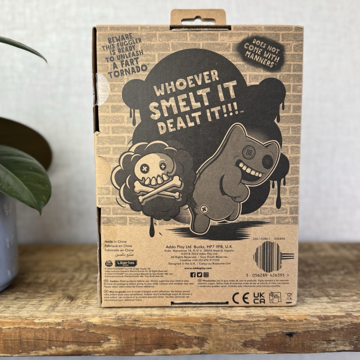 Fuggler Fart Face Sketchy Squirrel - Brand New Unused With Box Funny Ugly Plush