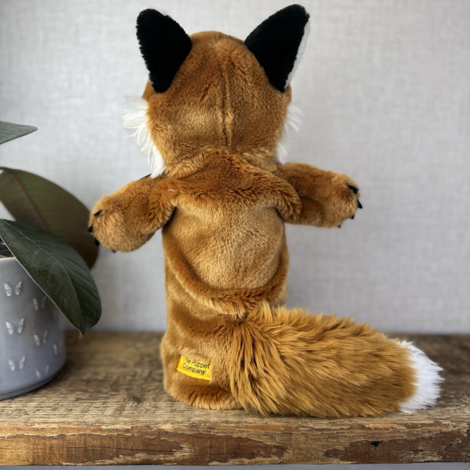 The Puppet Company - Fox Long Sleeve Puppet With Tail Fox Wildlife Puppet 14"